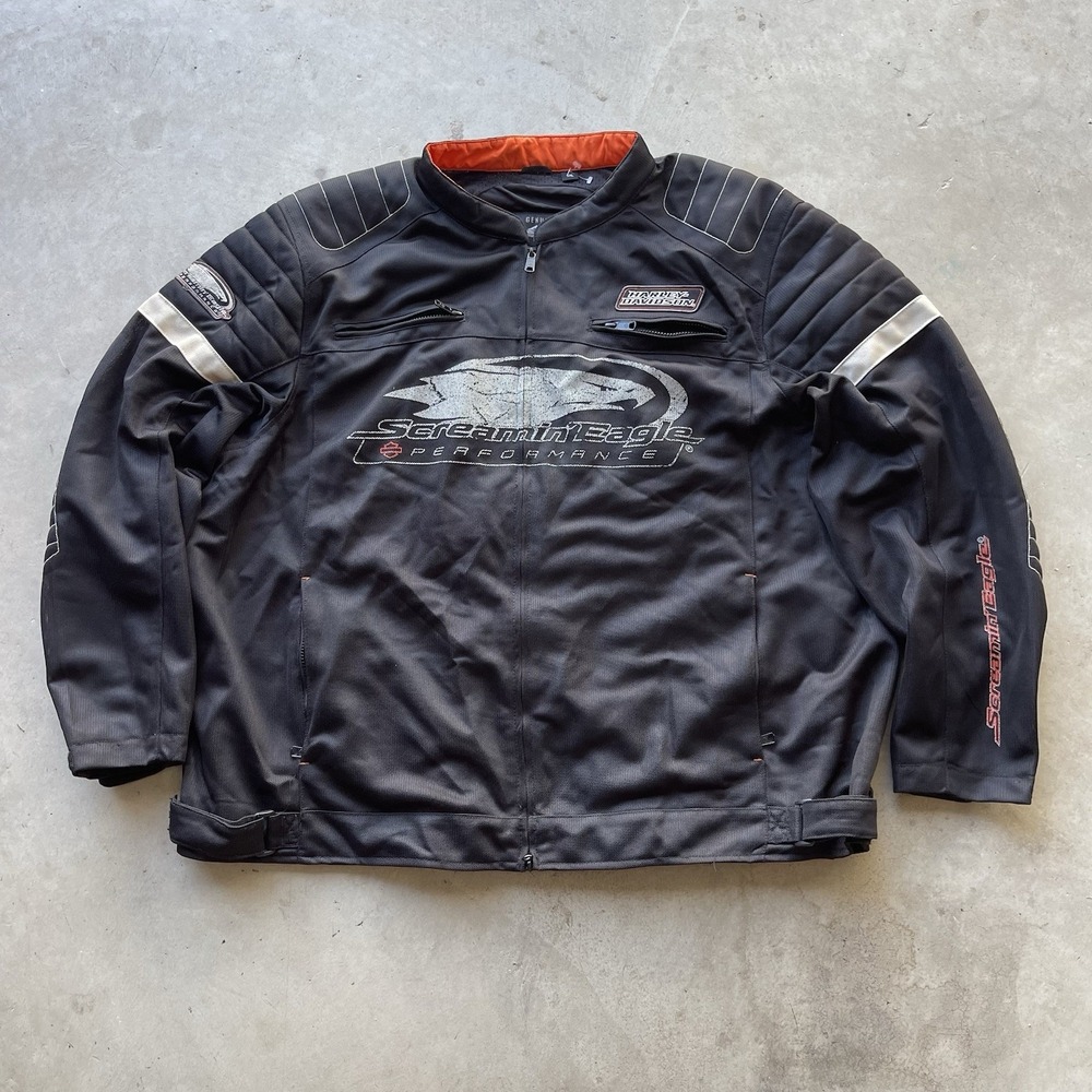 Harley Davidson Screamin Eagle Performance Mesh Motorcycle Jacket Black 5XL
